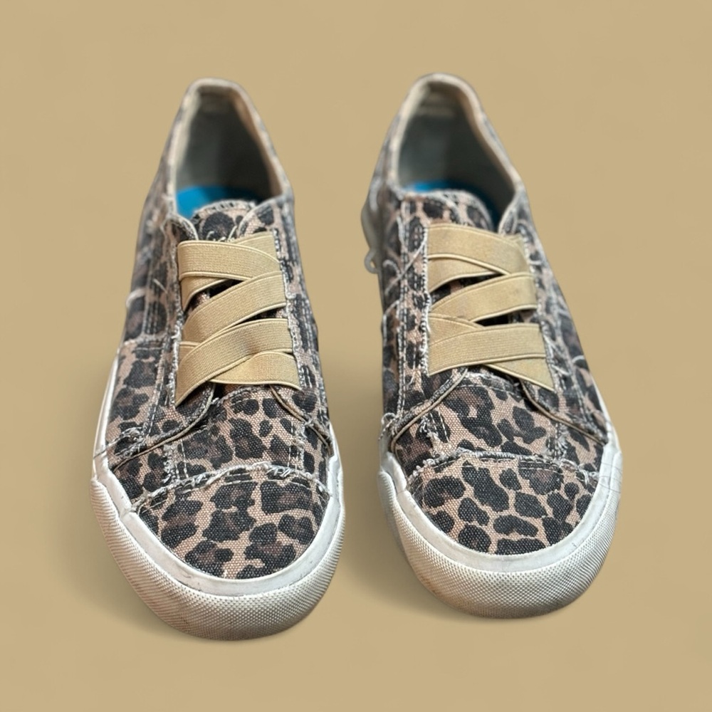 Blowfish Leopard Print Slip-On Sneakers